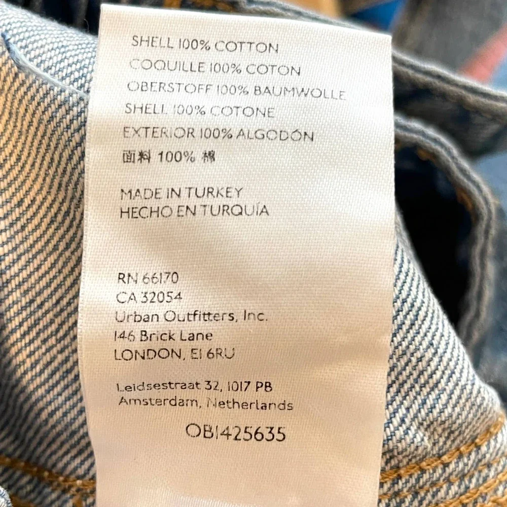 Free People Ezra High Waisted Cargo Jeans In Medium Wash Size 30 New